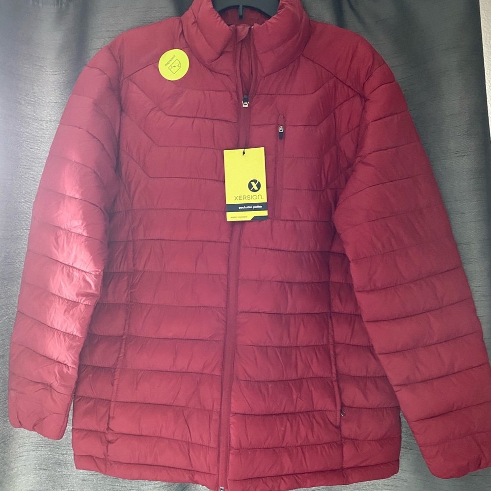Xersion packable puffer jacket men’s medium